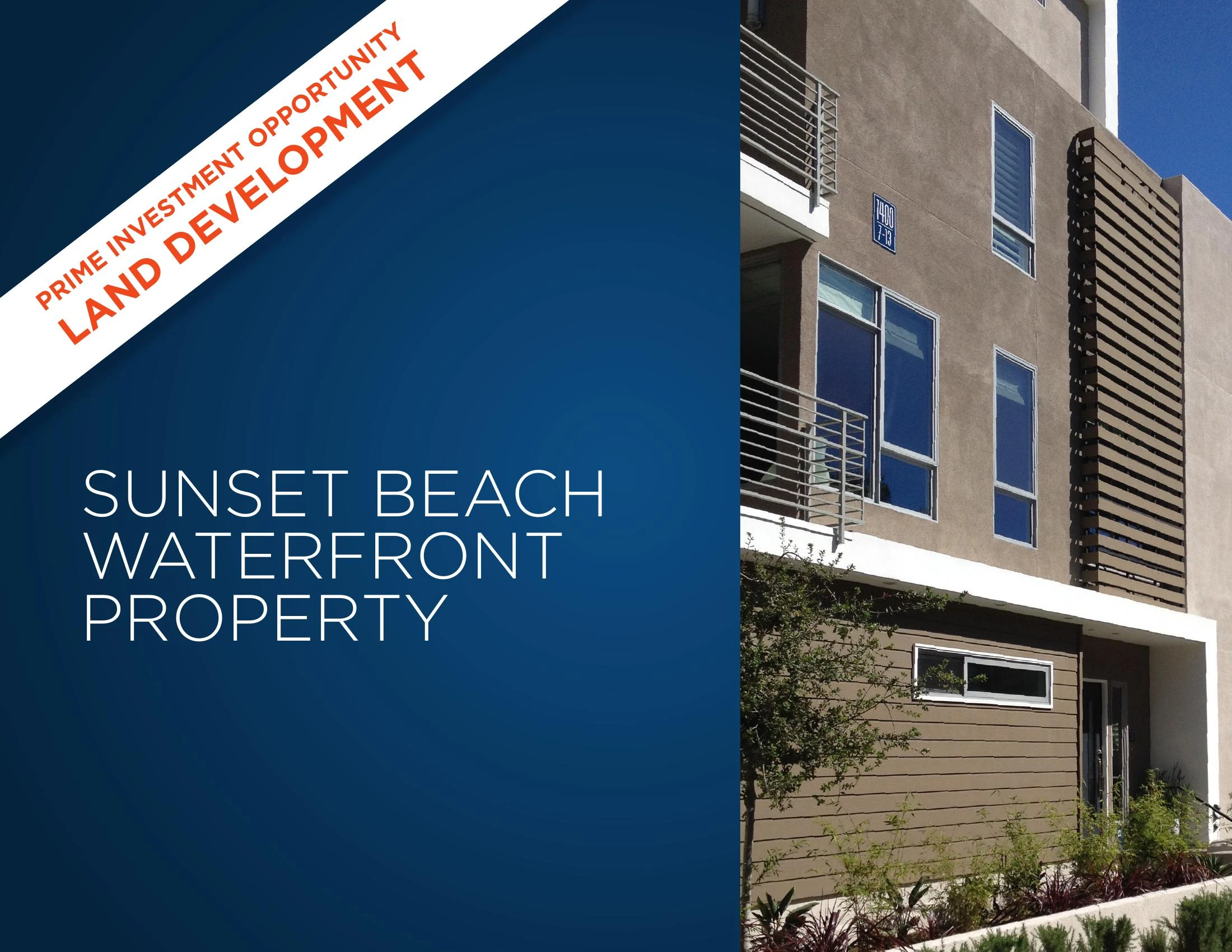 Original brochure for Sunset Beach Water Front Developable Land Parcels with Docking Marina